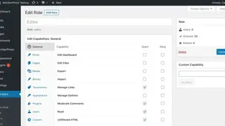Members – Membership & User Role Editor Plugin screenshot