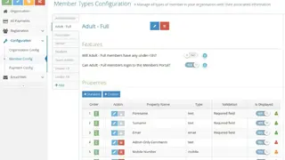 Members Portal screenshot
