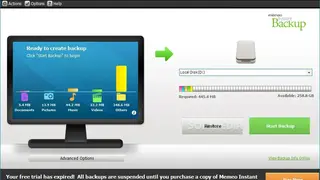 Memeo Instant Backup screenshot