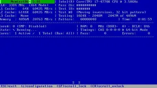 Memtest86+ screenshot