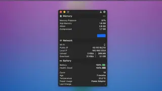 MenuBar Statistics screenshot