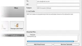 MEO File Encryption Software screenshot
