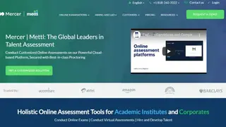 Mercer Mettl Online Assessment screenshot