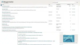 Mergermarket screenshot