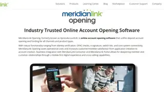 MeridianLink Opening screenshot