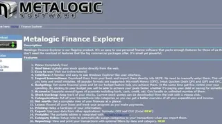 Metalogic Finance Explorer screenshot