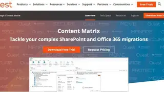 Metalogix Content Matrix screenshot