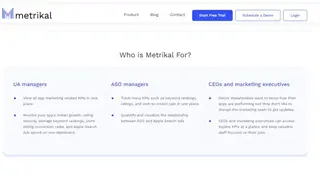 Metrikal screenshot