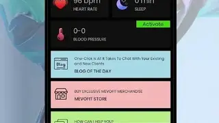 MevoFit Fitness Tracker screenshot