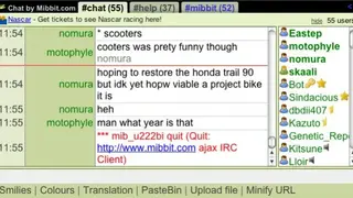 Mibbit screenshot
