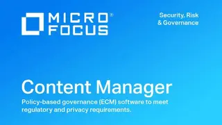 Micro Focus Content Manager screenshot