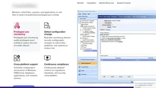 Micro Focus (NetIQ) Change Guardian screenshot