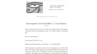 MicroApache screenshot