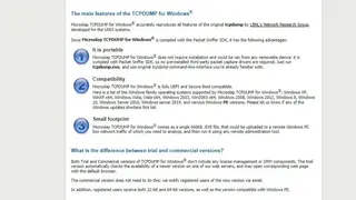 Microolap TCPDUMP screenshot