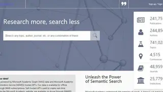Microsoft Academic screenshot