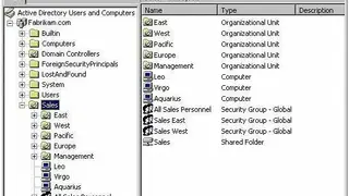 Microsoft Active Directory screenshot