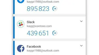 Microsoft Authenticator screenshot