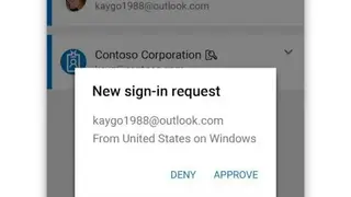 Microsoft Authenticator screenshot