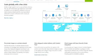 Microsoft Azure Container Registry screenshot