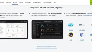 Microsoft Azure Container Registry screenshot