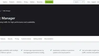 Microsoft Azure Traffic Manager screenshot