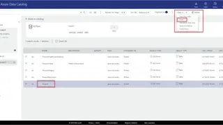 Microsoft Data Catalog screenshot