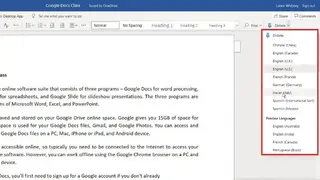 Microsoft Dictate screenshot