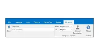Microsoft Dictate screenshot