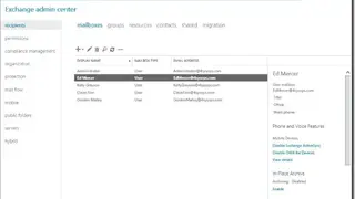 Microsoft Exchange Server screenshot