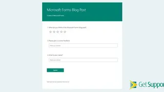 Microsoft Forms screenshot