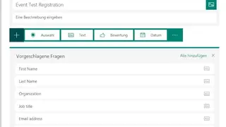Microsoft Forms screenshot