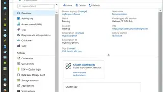 Microsoft HDInsight screenshot
