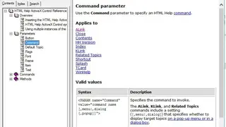 Microsoft HTML Help screenshot