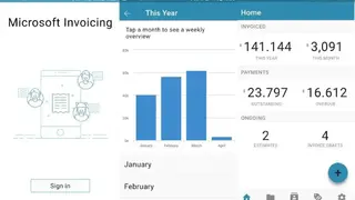 Microsoft Invoicing screenshot