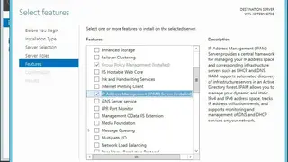 Microsoft IP Address Management Server screenshot