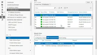 Microsoft IP Address Management Server screenshot