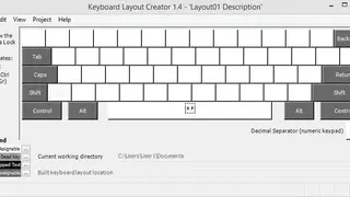 Microsoft keyboard layout creator screenshot