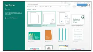 Microsoft Publisher screenshot