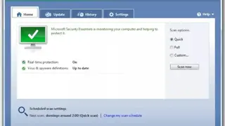 Microsoft Security Essentials screenshot