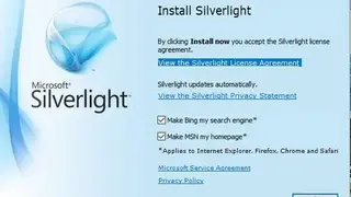 Microsoft Silverlight screenshot