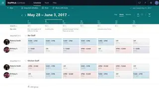 Microsoft StaffHub screenshot