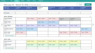 Microsoft StaffHub screenshot