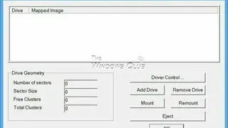 Microsoft Virtual CDRom Control Panel screenshot