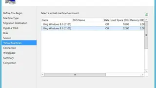 Microsoft Virtual Machine Converter screenshot