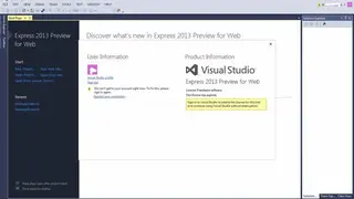 Microsoft Visual Studio Express screenshot