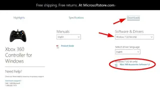 Microsoft Xbox 360 Controller Driver screenshot