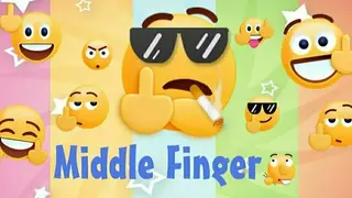 Middle Finger Emoji Sticker screenshot