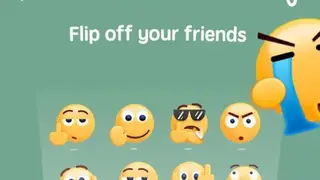 Middle Finger Emoji Sticker screenshot