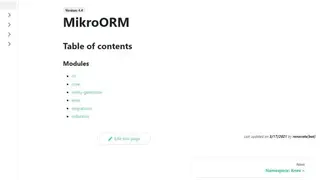 MikroORM screenshot