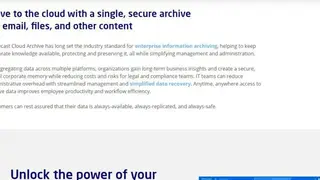 Mimecast Cloud Archive screenshot